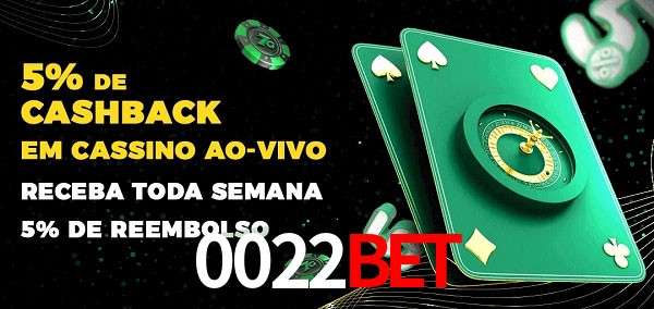 Promoções do cassino ao Vivo 0022bet
